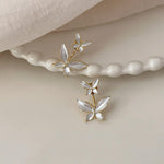 Dual Butterfly Stud Earrings