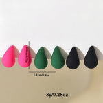 Chunky Matte Teardrop Stud Earrings — 6 Bold Colours