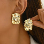 Irregular Shape Anti-Tarnish Stainless Steel Earrings