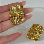 Irregular Shape Anti-Tarnish Stainless Steel Earrings