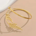 Olive Leaf Upper Arm Cuff Bracelet