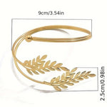Olive Leaf Upper Arm Cuff Bracelet